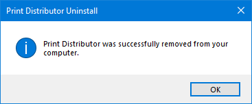 Uninstall completion